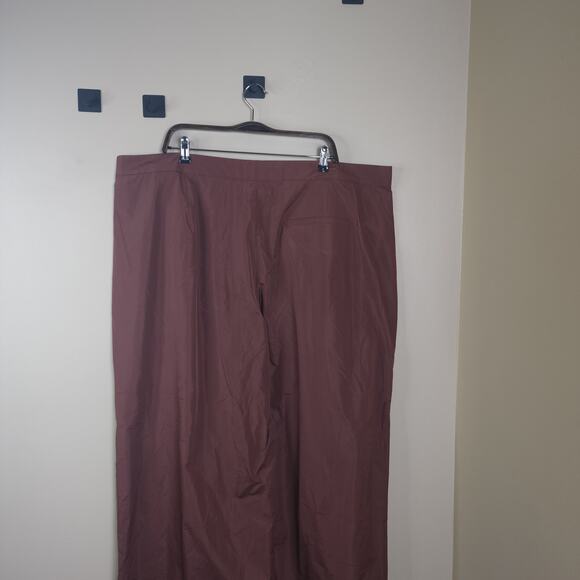TANYA TAYLOR Kenia Pleated Wide-Leg Pants in Cinnamon Size 20 - Picture 5 of 11